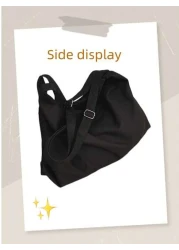 Fashionable Large Capacity Solid Color Tote Bag Casual Men s Shoulder Bag Unisex Messenger Bag College Student School Campus Backpack Travel Office Bag Shopping Bag Gift For Men Crossbody Bag