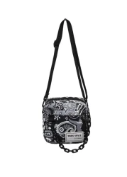 High School Students University Multifunctional Shoulder Bag Casual Bag Mini Men Paisley Pattern Square Bag With Bag Charm Schoolbag For Travel College Outdoor Crossbody Bag Side Bag For Holiday Styli