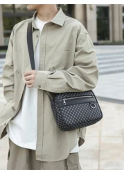 قطعة واحدة (9.9 بوصة * 7.1 بوصة * 2.4 بوصة) حقيبة كتف أنيقة ، حقيبة رسول ، حقيبة كتف ، حقيبة عبر الجسم ، حقيبة مربعة ، م