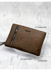 Men s Casual Clutch Bag Large Capacity Business Vintage Envelope Underarm Bag Multi Function Handbag