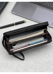 HOVI S Simple Casual Commuter Long Wallet Fashion Portable Large Capacity Multifunctional Travel Clutch Phone Wallet Holiday Gift Laptop Fashionable Casual Christmas Thanksgiving Fall Winter Purse Gif