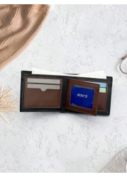 HOVI'S محفظة رجالية قصيرة - حاملة بطاقات متعددة أنيقة وقابلة للحمل لشباب الرجال