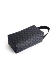 Mini Vintage Floral Print Men s Wrist Pouch PU Leather Moisture Resistant Lightweight Small Square Clutch Retro Style Handy Casual Wallet Valentines Gifts Valentine Gifts For Men Valentine Day Bag Hol