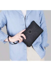 Men s PU Embossed Clutch Wrist Bag