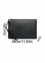 Printed PU Leather Men s Clutch Wristlet Handheld Bag One Piece Commute Graduation Gifts Freshman Man Bag Handbag Clutch Bag Wristlet Bag Organizer Storage Wallet Purse Gifts Fall Christmas Scream Men