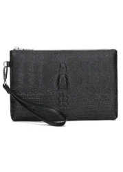 2023 New Men Wallet Pu Clutch Purse Male Hand Bag Crocodile Head Clutch Pack Black Bag Clutch Bag Hand Bag Office Supplies Vintage Gift Gift For Husband Dad Gift Valentines Thanksgiving Travel Winter