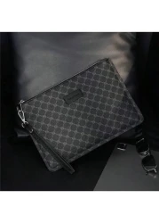 Clutch Bag Wristlet Bag Handbag Envelope Bag Purses And Bag Large Capacity Oversized Portable Lightweight Travel Essentials For Travel Vacation Work Office Business Commute PU Leather Vintage Geo Prin