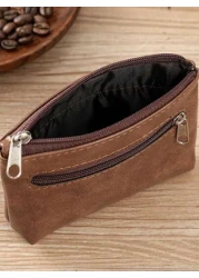 محفظة صغيرة للعملات معزز زيبر، حقيبة يدوية لحفظ المفاتيح والعملات والبطاقات والمستلزمات التجميلية، حقيبة تخ