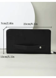 KAIDUCH حقيبة يد كلاتش فينتاج بحجم كبير، حقيبة مع سحاب مزدوج، حقيبة هاتف، محفظة منظمة للبطاقات والأوراق النقدية،