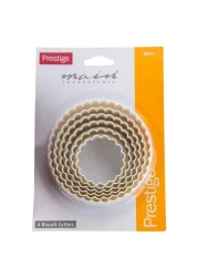 Prestige Round Biscuit Cutter PR8051 White 6 PCS