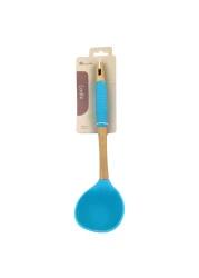 Home Pro Silicone Head Ladle Blue And Beige