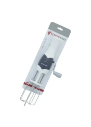 Actionware Stainless Steel Hand Beater White And Grey