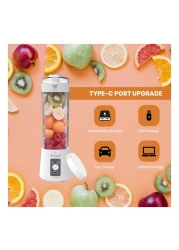 هوم برو بلاند برو بلس خلاط عصير كهربائي بمنفذ يو إس بي-سي أبيض 400 ملل