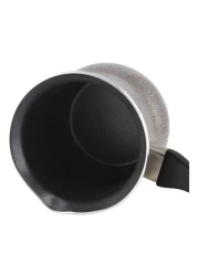 Marble Coffee Warmer With Black Handle Grey 9cm