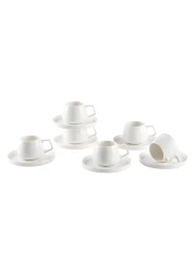 Shallow By S&amp;A Ema Coffee Cup and Saucer Set 100ml 12 PCS