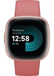 Fitbit Activity Tracker Versa 4 Fitness Watch - Pink Sand / Copper Rose Aluminum