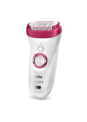 براون سيلك إبيل 9 آلة نزع الشعر للإستخدام الرطب والجاف بدون أسلاك 9-538 - أبيض