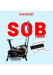 Sparnod Fitness SOB-11000 Dual Orbitrek Elliptical Cross Trainer Cum Exercise Cycle Machine