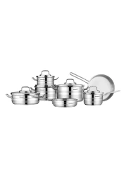 Korkmaz Astron Cookware Set A2056 Silver 12 PCS