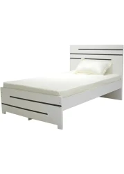 Galaxy Design Local Made Bed Modern &amp; Sublime Design Fully Wooden Twin Bed White 120x200 cm