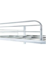 Galaxy Design Heavy Duty Metal Bunk Bed Without Mattress Silver Color - Single Size ( L x W x H ) 190 x 90 x 175 cm.NO Installation included No Warranty.