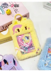 MY LITTLE PONY Card Cover Keychain Plush Pendant Can Store Campus Cards Meal Cards Document Set Student s Good Item Fashion Decoration For Christmas Gift For Holiday For Young Girls White Collar Worke