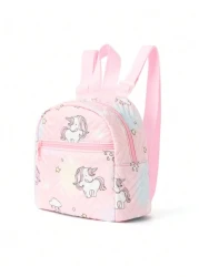 1pc Mini Cute Unicorn Print Children s Backpack Suitable For Girls Primary School Students Middle School Students Travel Vacations Schools Holiday Gifts Daily Use