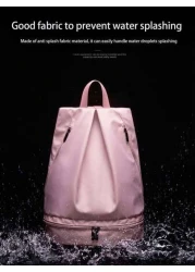 1pc Boys And Girls School Backpack Waterproof Large Capacity Sports Backpack With Shoe Compartment Fashion Solid Color Casual Backpack Suitable For Outdoor Outing Travel Hiking Stadium Sports Universi