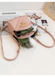 حقيبة ظهر مبطنة صغيرة ، ديكور معدني بشكل بجعة صغيرة، حقيبة مدرسية صغيرة، مناسبة جدًا للسفر، التسوق والمدرسة ،