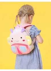 1 قطعة حقيبة ظهر مبطنة بنمط حيوان كرتوني، مناسبة للأطفال من عمر 2-4 سنوات، بتصميم أسد/زرافة/وحيد القرن