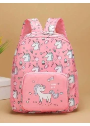 1pc New Cute Girl Niche High End Unicorn Backpack Nylon Material Decorative Fashion Avant Garde Popular New Bag Fresh And Dopamine Color Matching Youthful Girl Style Can Be Cross Body Can Be Hand Held