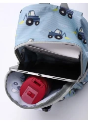 اطفال تصميم رسوم كارتون سيارة نمط حقيبة ظهر كلاسيكية لطيفة بحمالات قابل للتعديل حقيبة الكتب