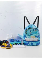 Waterproof Swimming Backpack With Dry And Wet Separation Ldeal For Swimming Storage