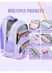 طقم ظهر مدرسي للفتيات 3 قطع، حقيبة مدرسية، حقيبة كتب للطلاب، حقيبة سفر خارجية، شنطة قلم رصاص، حقيبة غداء، مناس