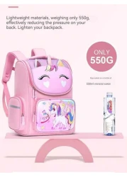 Children s Shoulder Bag Elementary School Students Schoolbag 6 12 16 Years Old 1 2 3 4 5 6 Grades Cute Waterproof Boys And Girls Backpack Purple Pink