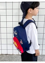 Cartoon Car shaped Kids Backpack For Children Aged 3 5 In Kindergarten And Primary School Boys Schoolbag