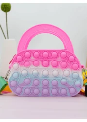 1 Pc Cartoon Unicorn Fashionable Handbag Unicorn Purses Fashion Fidgets Fashion Pop Purse Push Bubbles Fidget Rainbow Unicorn Purse Wallet Ladies Bag