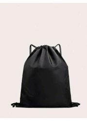 1 Pc Fashion Cute Cartoon Printing Polyester Material Drawstring Strap Pocket Suitable For Boys And Girls Large Capacity Backpack Sports Backpack Basketball Bag Suitable For Sports Suitable For Going