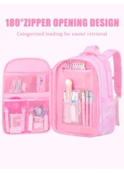 1pc Girls Backpack Outdoor Travel Bag Large Capacity School Bag Bookbag 15 6 Inch Laptop Backpack Stylish Casual Shoulder Bag Multi Pocket Backpack With Heart Shaped Plush Pendant Suitable For Teenage