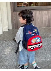 Cartoon Car Animal Pattern Backpack Adorable Kid s Shoulder Bag