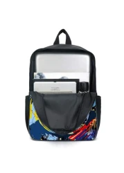 3 قطع / مجموعة حقيبة ظهر مطبوعة بنمط كرة القدم ثلاثي الأبعاد، حقيبة عبر الجسم، حافظة أقلام، حقيبة مدرسية 16 بوصة