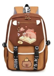 1pc Cartoon Backpack Lightweight And Cute New Schoolbag A Variety Of Styles To Choose From Durable Casual And Fashionable With Webbing Hook For Easy Hanging Zipper Style Suitable For A Variety Of Scen