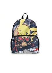 bandai حقيبة ظهر باندي 3D مطبوعة بشكل كرتوني، حقيبة مدرسية من البوليستر ذات سعة كبيرة وراحة وتقليل الحمل للطلاب ،