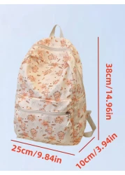 حقيبة ظهر بطبعة دب كلاسيكية، موديل عصري متعدد الاستخدامات، واسعة السعة، قابلة للحمل للسفر، مناسبة لأي مناسبة