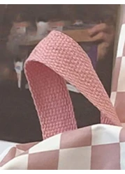 1 PC Back To School Large Capcity School Bag With Laptop Compartment Fashion Versatile All Purpose Backpack Purse Simplicity Gingham Durable Nylon School Backpack With Adjustable Strap Multiple Pocket