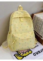 1pc Back To School Backpack Stylish Casual Backpack Fresh And Sweet Large Capacity Backpack Suitable For Daily School Very Suitable For Campus Class Photo Taking Birthday Gifts Suitable For Daily Shop