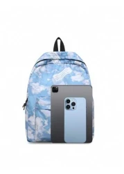 قطعة واحدة حقيبة ظهر نايلون بسيطة خفيفة مقاومة للماء عصرية للطلاب، حقيبة يومية متعددة الاستخدامات