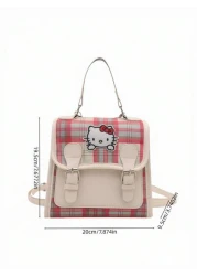 Sanrio 1pc Sanrio Cute Cartoon Anime KT Cat Bag Large Capacity Outdoor Storage Three Way Handbag Shoulder Bag Girls Bag Children s Bag Children s Backpack Suitable For Summer Travel Christmas Thanksgi