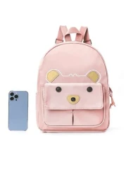 1 Piece Children S Cute Bear Backpack Boys And Girls College Schoolbag Kawaii Multi Pocket Large Capacity Backpack Travel Vacation Portable Storage Casual Backpack Gift For Children