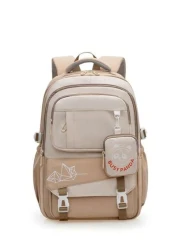 حقيبة ظهر مطبوعة برسوم كرتونية للطالبات بالمرحلة الثانوية أو الجامعية، حقيبة سفر تخفض الوزن